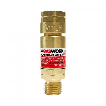 วาล์วกันไฟย้อนกลับแก๊ส GASWORK รุ่น HA288-L สำหรับเกจ์