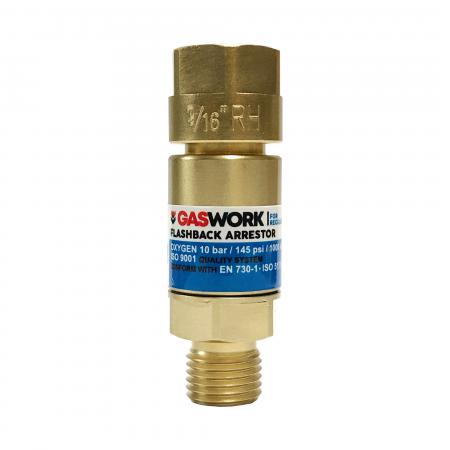 วาล์วกันไฟย้อนกลับอ๊อกซิเย่น GASWORK รุ่น HA288-R สำหรับเกจ์