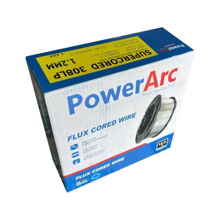 ลวดเชื่อมฟลักซ์คอร์ไวร์สแตนเลส POWERARC SUPERCORED 308LP (E308LT1-1)