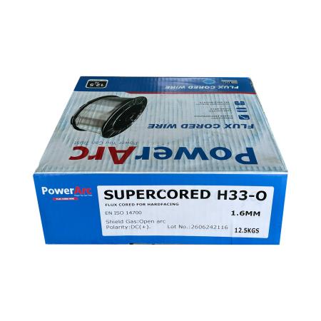 ลวดเชื่อมฟลักซ์คอลล์ไวร์พอกแข็ง POWERARC SUPERCORED H33-0 (EN14700 T Fe15)