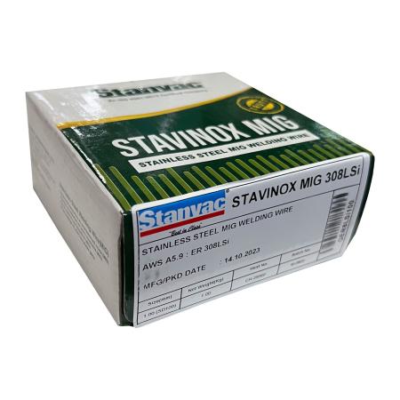ลวดเชื่อมมิกสแตนเลส ม้วนละ 1 กก. Stanvac STAVINOX MIG 308LSi (ER308LSi)