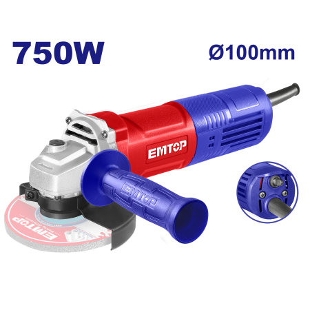 เครื่องเจียรขนาด 4 นิ้ว (750W) EMTOP รุ่น EAGR07542